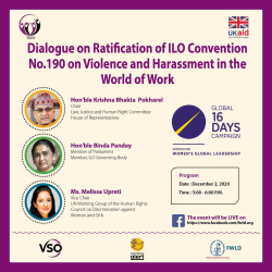We're Taking the Conversation on ILO Convention No.190 to Nepal!